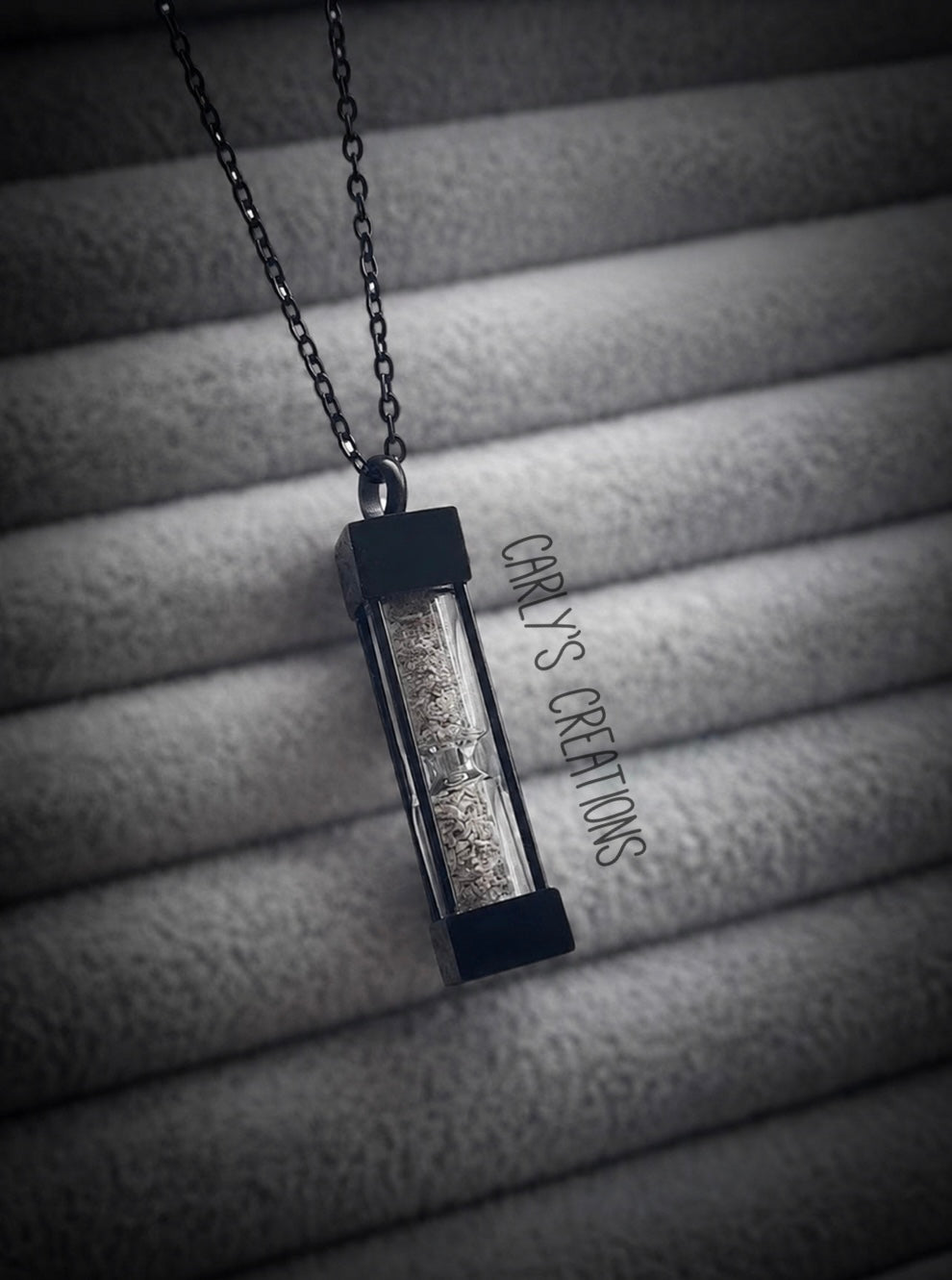 Hourglass urn necklace