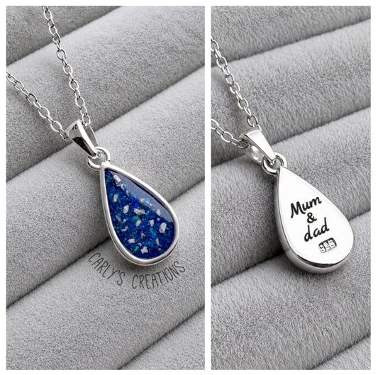 Small Plain teardrop necklace