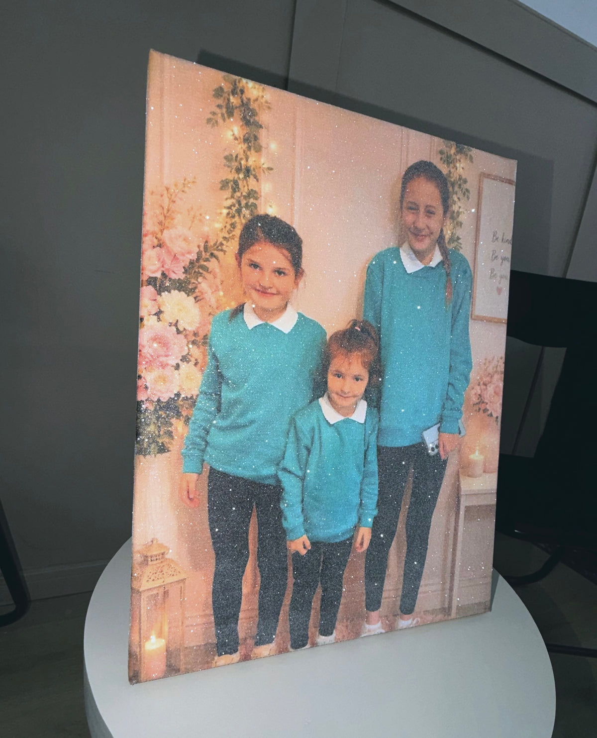 Glitter canvas