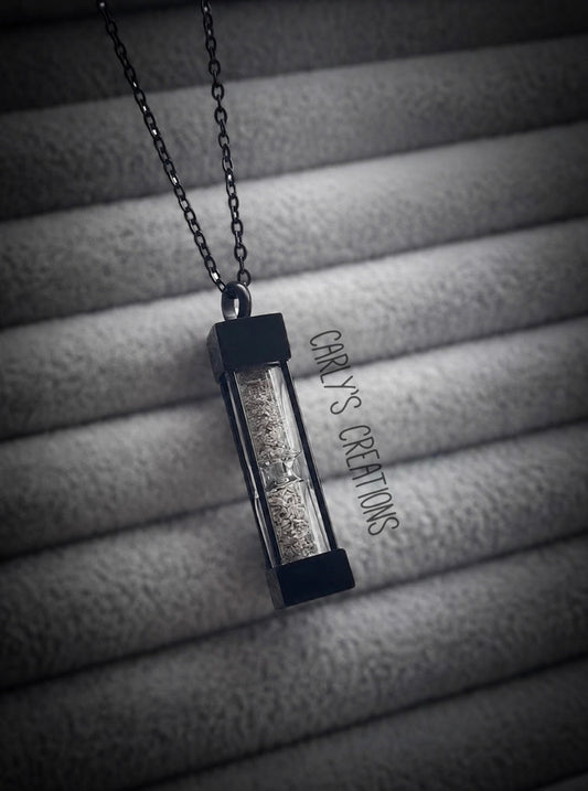 Hourglass urn necklace
