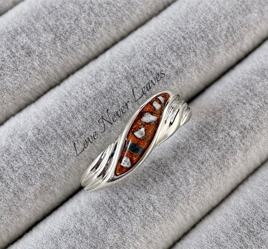 Eternal twist memorial ring
