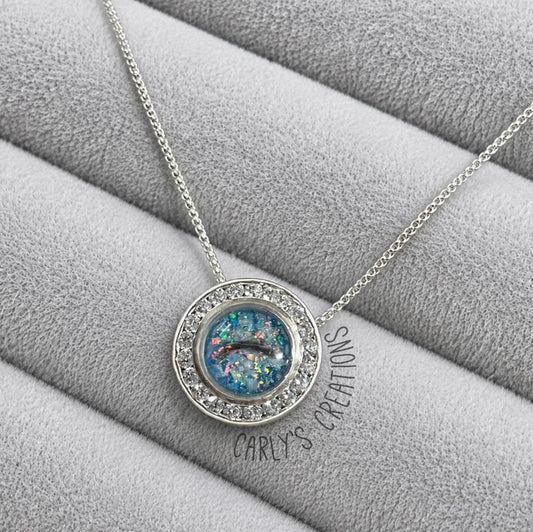 Halo pendant necklace