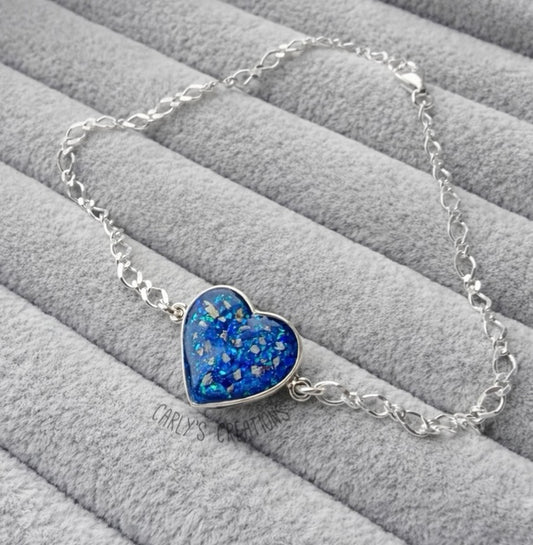 Memorial heart bracelet