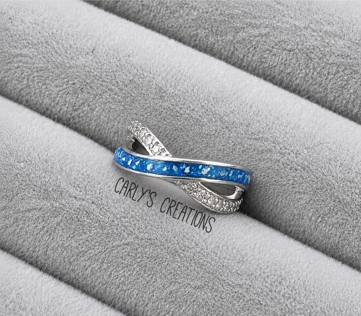 Infinity Wave Band Memorial Ring