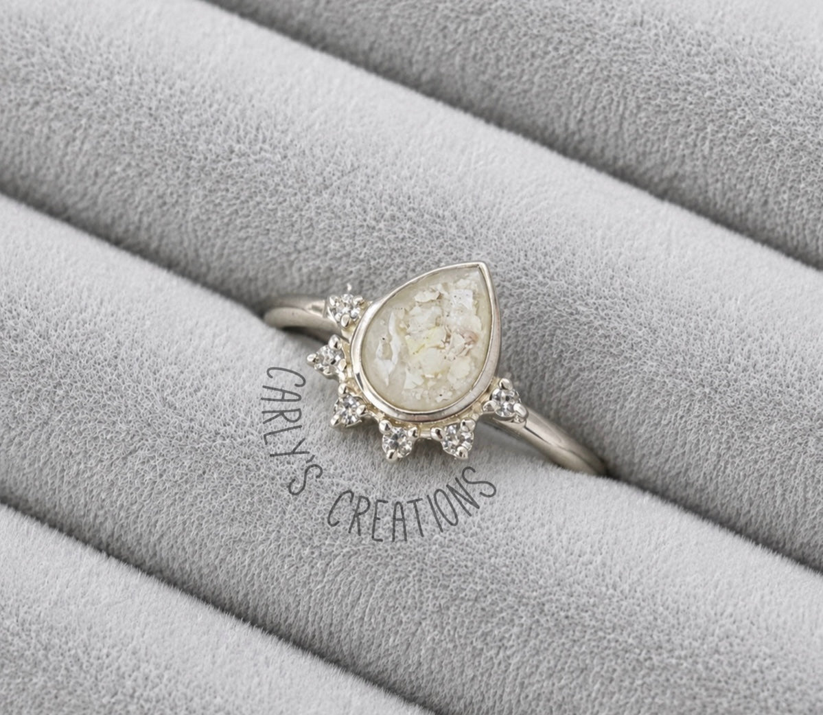 Raindrop Memorial Ring