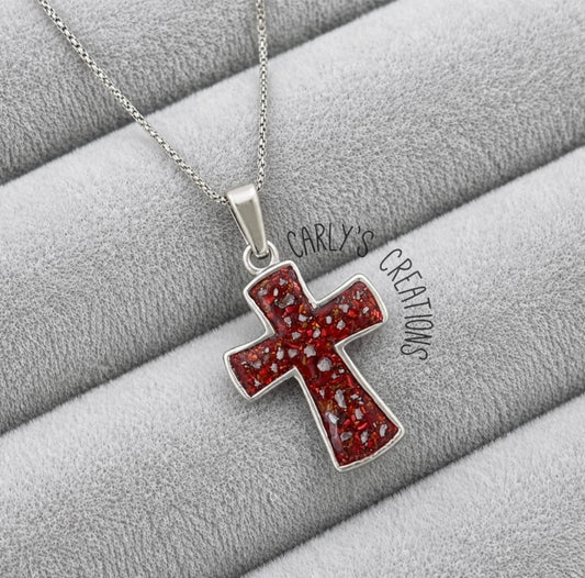 Thick cross necklace