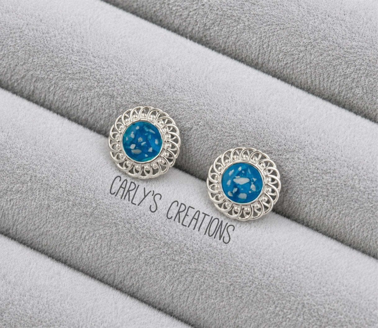 Fillagree style stud earrings