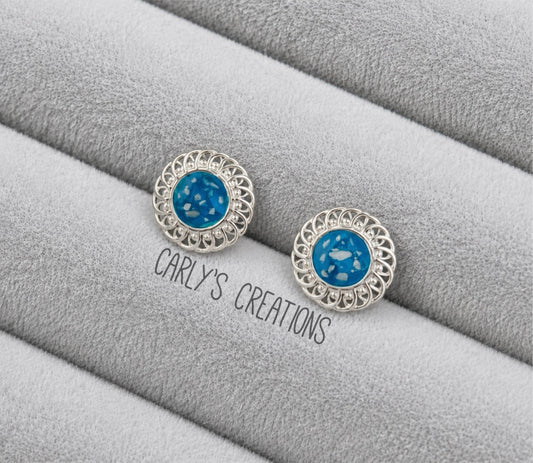 Fillagree style stud earrings