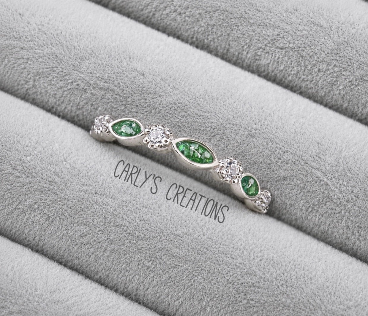 Smooth Edge Marquise Memorial Ring