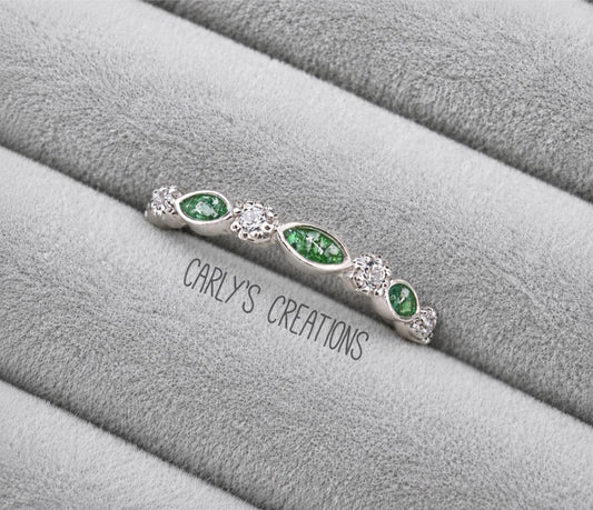Smooth Edge Marquise Memorial Ring