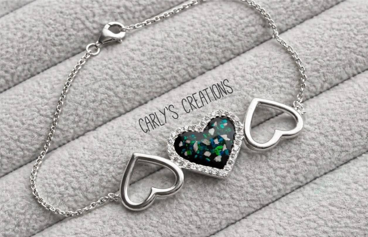 Triple heart bracelet
