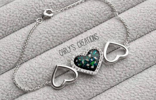 Triple heart bracelet