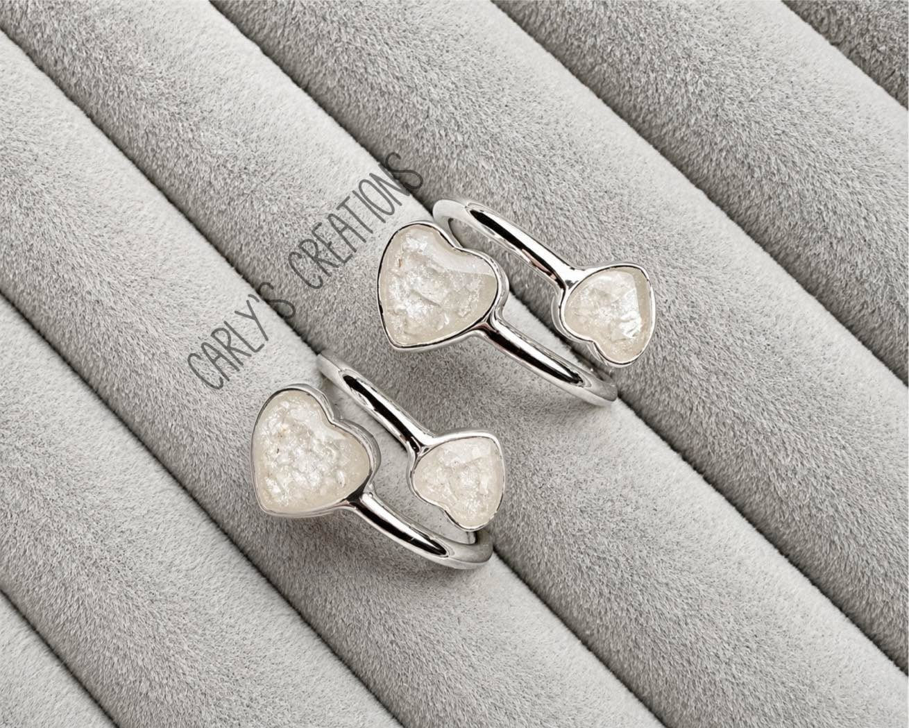Adjustable Double Heart Ring