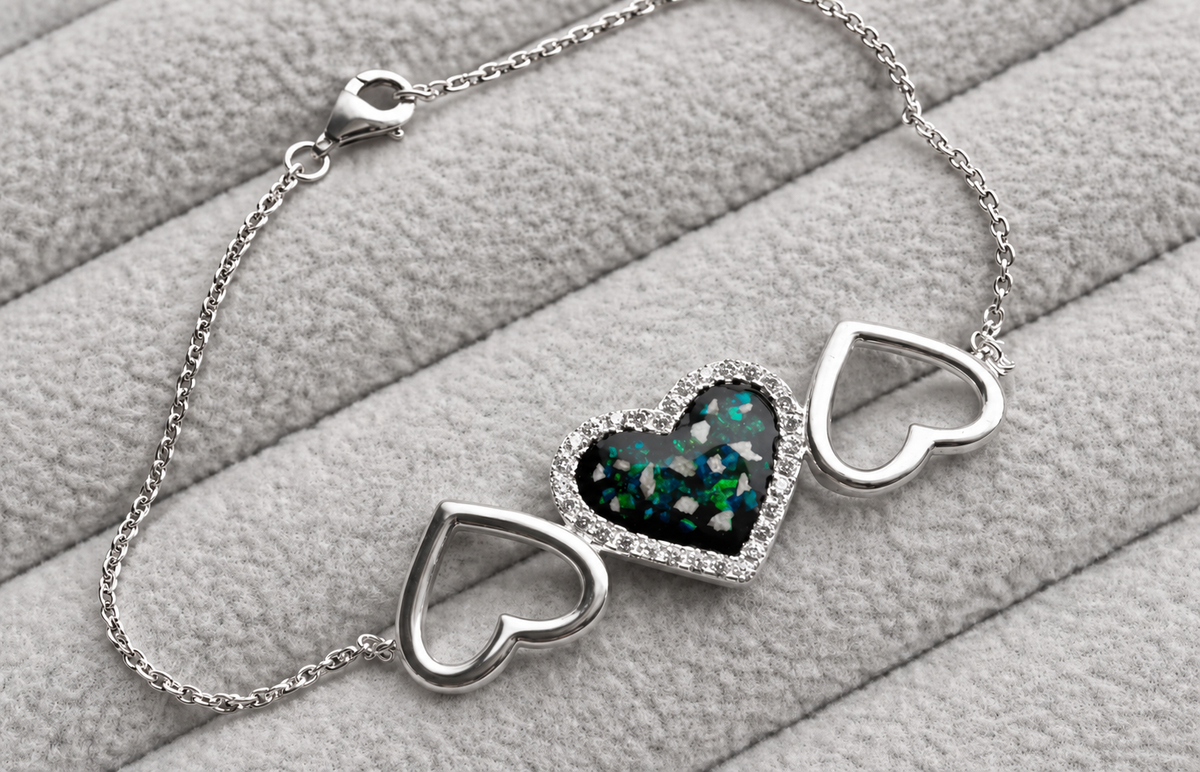 Triple heart bracelet
