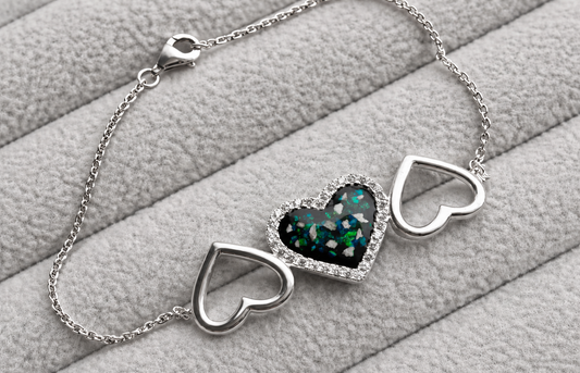 Triple heart bracelet