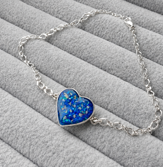 Memorial heart bracelet