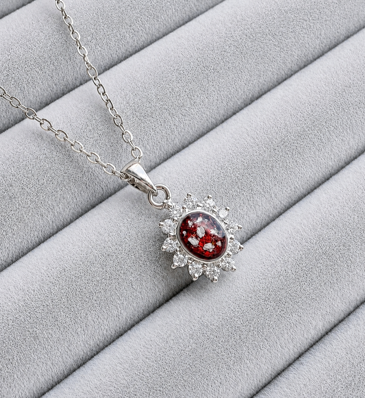 Diamanté pendant necklace