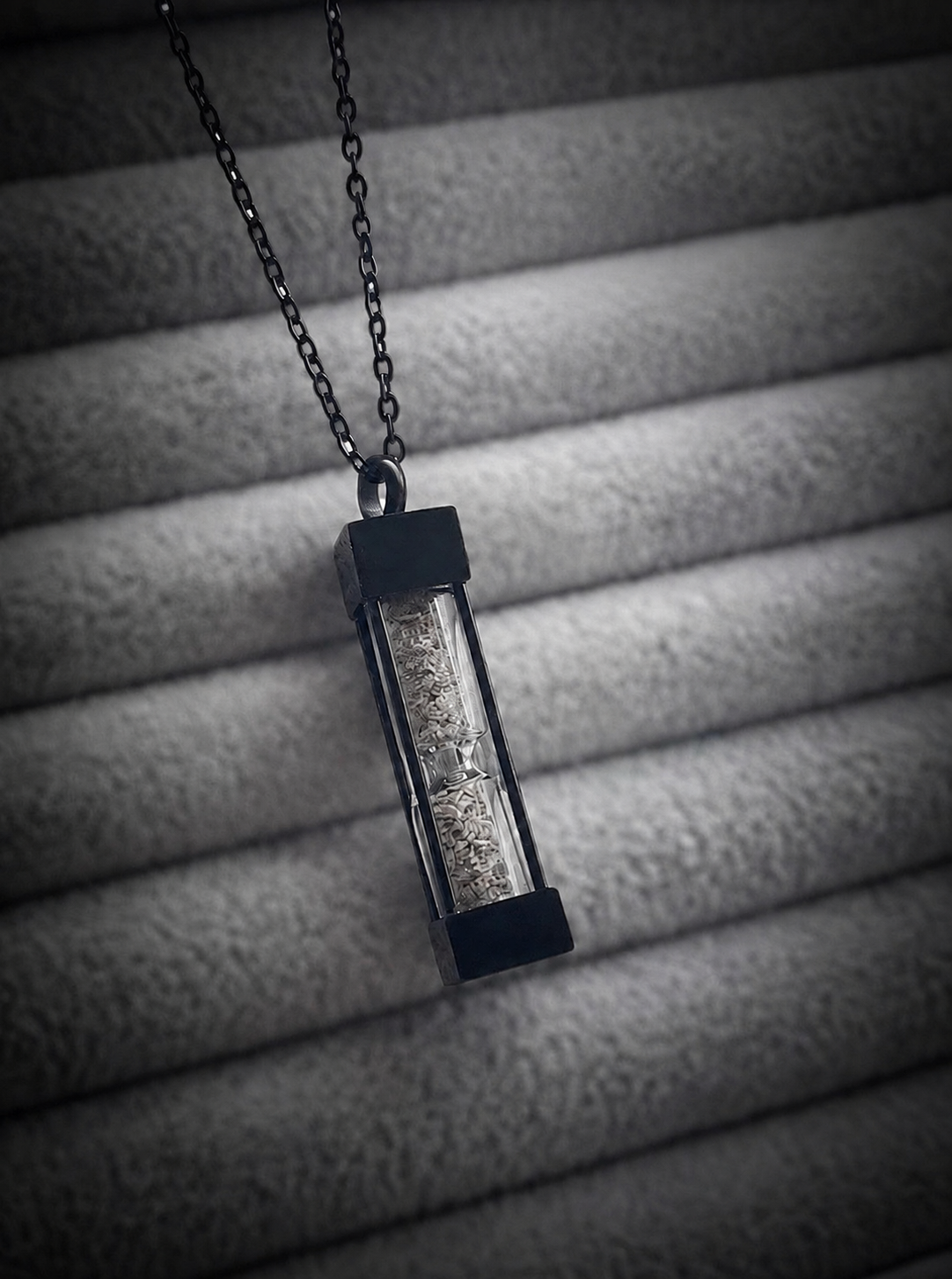 Hourglass urn necklace