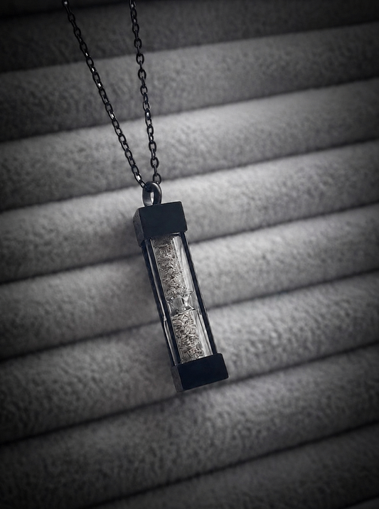 Hourglass urn necklace