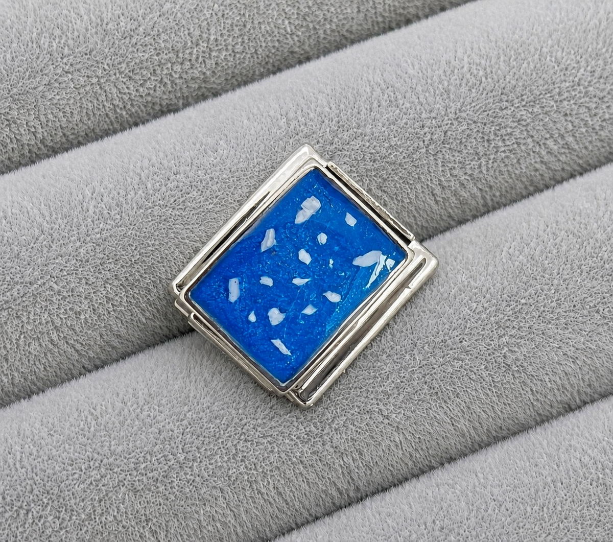 Rectangular charm (suitable for nomination bracelet)