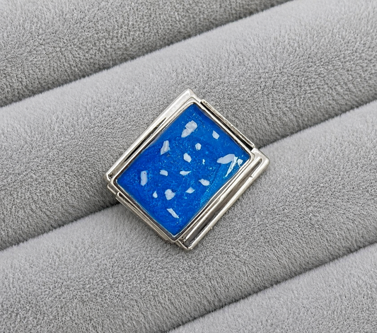 Rectangular charm (suitable for nomination bracelet)