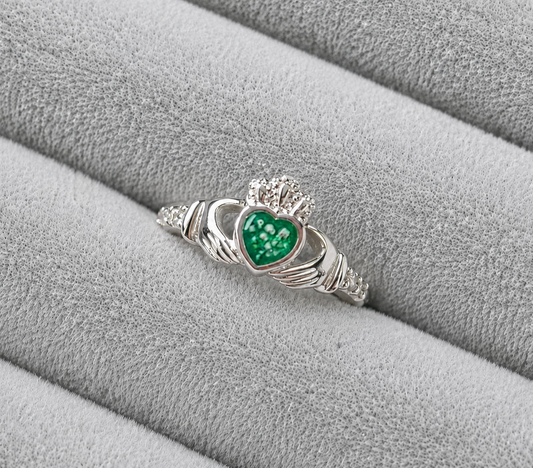 Claddagh memorial ring