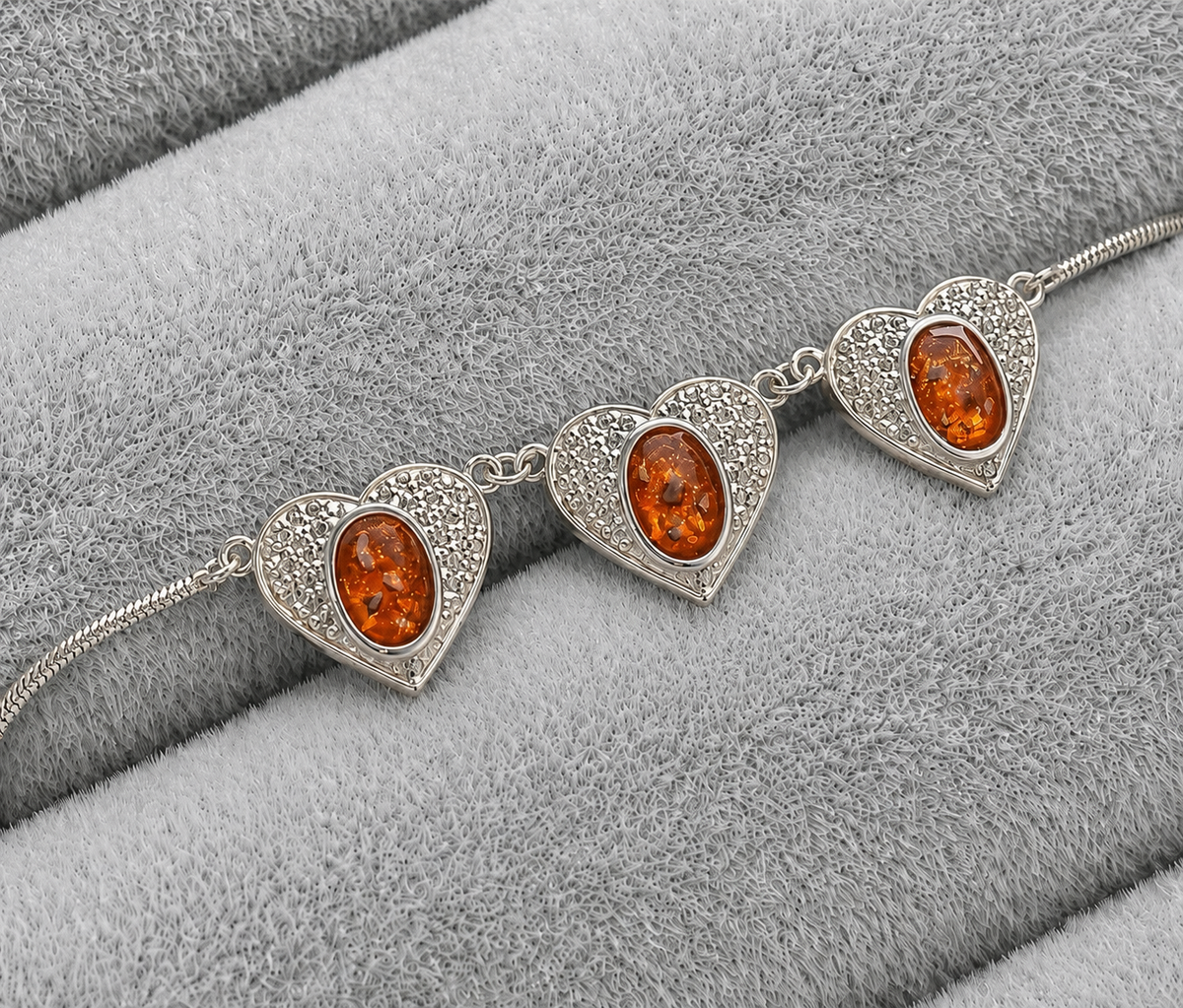 Triple heart  bracelet