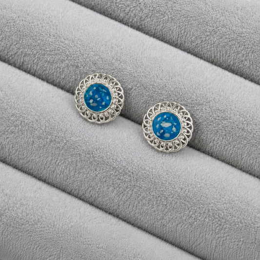 Fillagree style stud earrings
