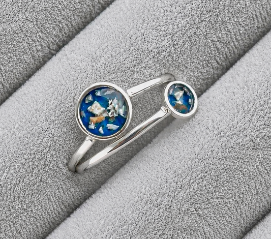 Adjustable double circle ring
