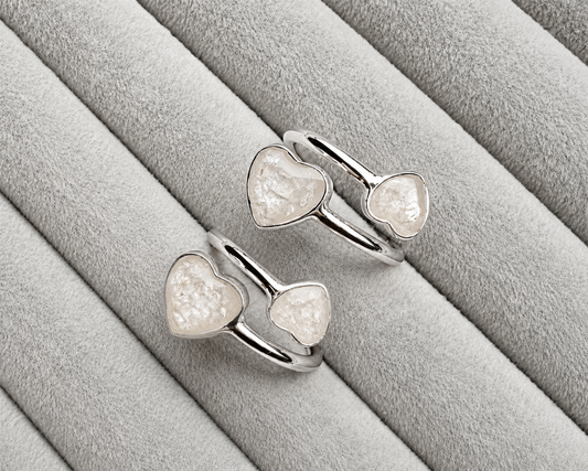 Adjustable Double Heart Ring