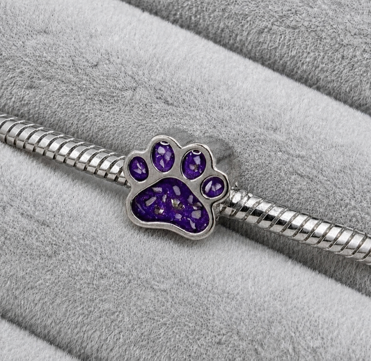 Plain paw print charm