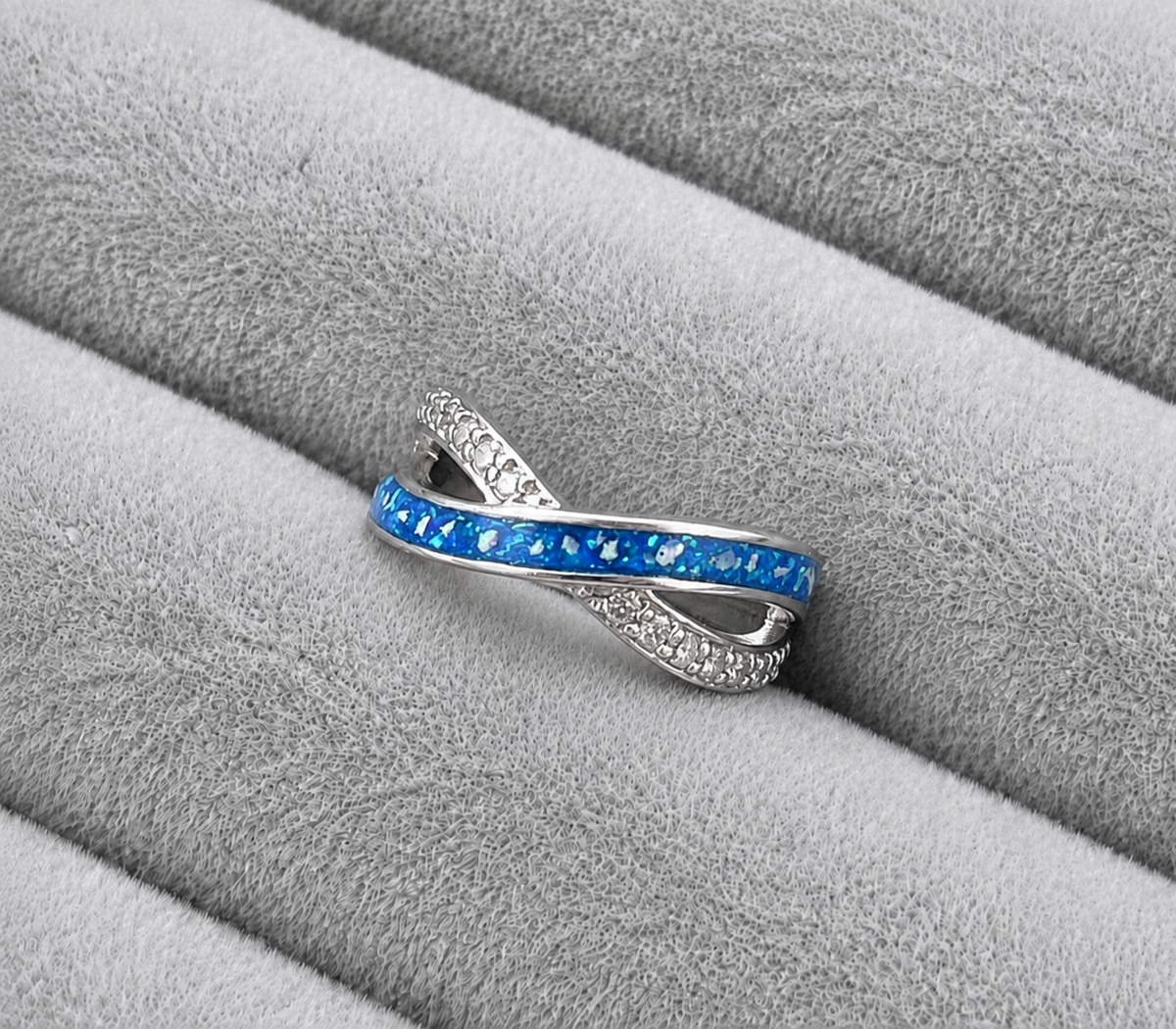 Infinity Wave Band Memorial Ring