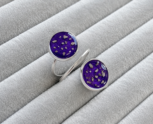 Large double round adjustable ring